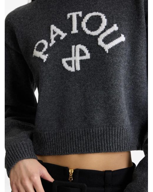 Jersey con logo en intarsia Patou de color Black