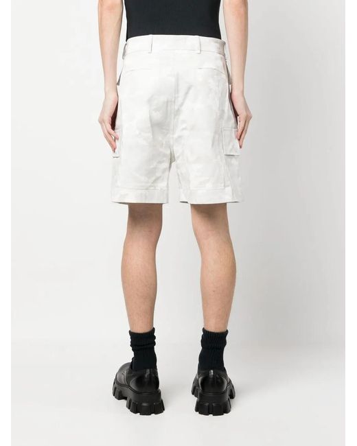1017 ALYX 9SM White Shorts With Camouflage Print for men