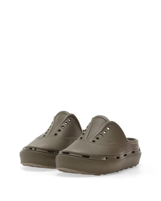 Vans Brown Logo-Print Mules