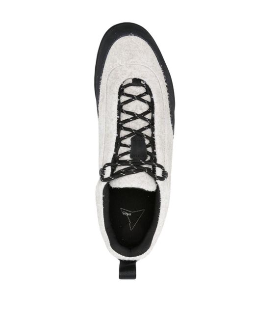 Roa Black Cingino Leather Sneakers for men