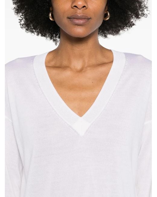 P.A.R.O.S.H. White Linfa Sweater