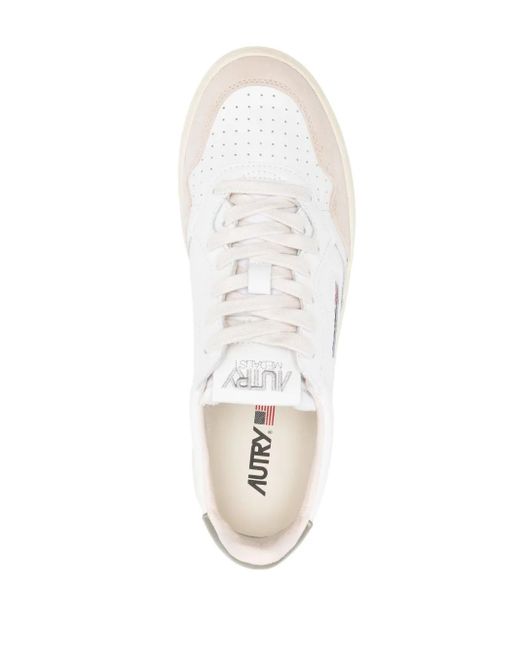 Autry Medalist Leren Sneakers in het White voor heren