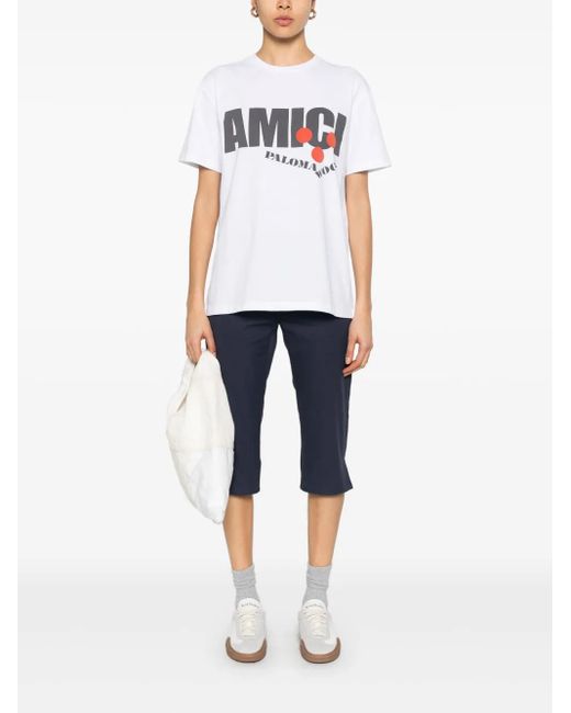 Paloma Wool Amici B T-Shirt in White | Lyst