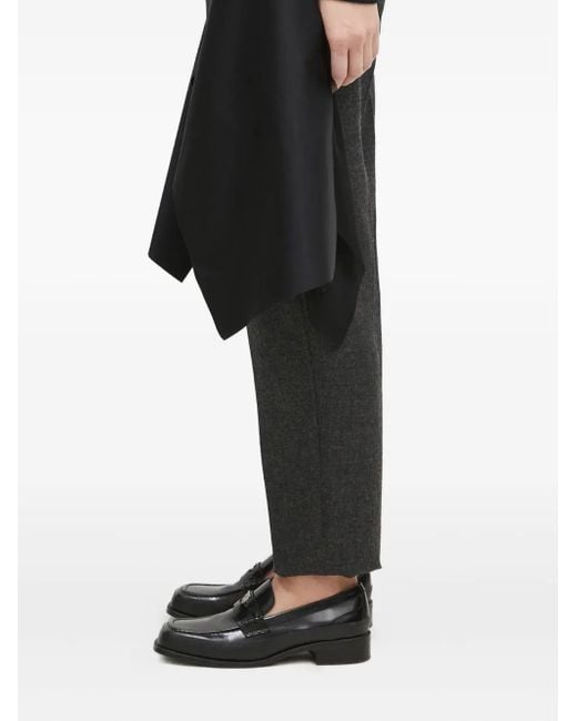 Undercover Black Draped-Panel Trousers