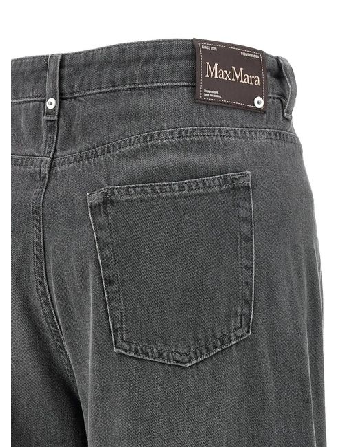Max Mara Gray Allegra Five-Pocket Jeans