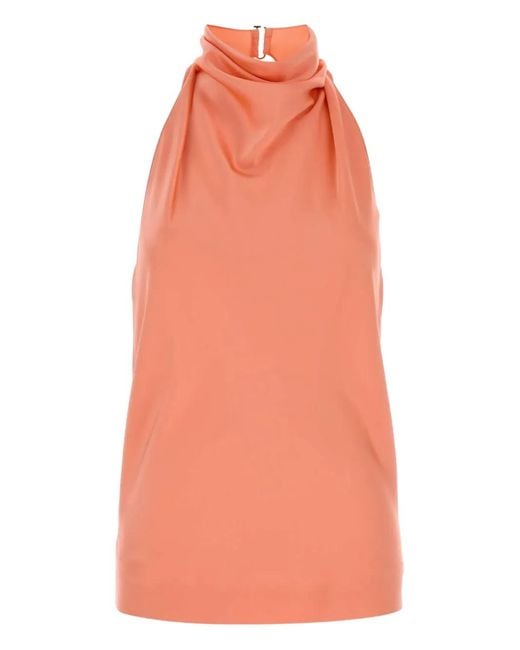 Stella McCartney Orange Halterneck Top