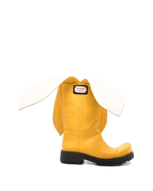 Charles Jeffrey Metallic Banana Sheathed Moggies Boots