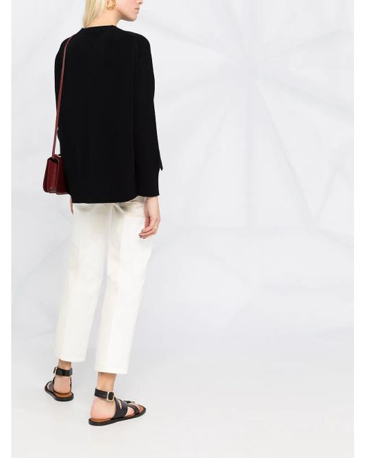 Barrie Black Iconic Cashmere Pullover
