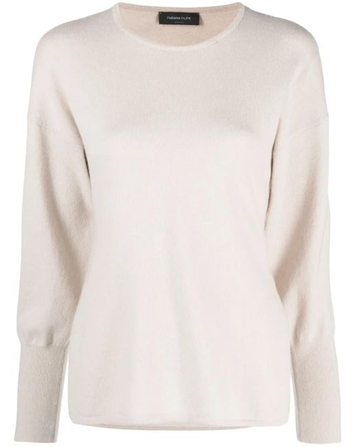 Fabiana Filippi Natural Wool And Silk Blend Sweater