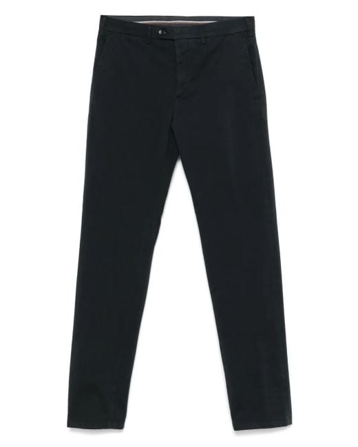 Canali Blue Stretch-Cotton Chinos for men