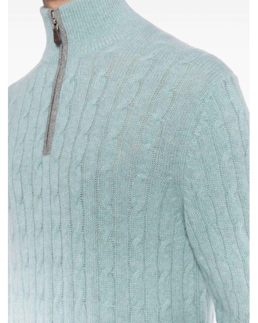 Maglione Albemarle di N.Peal Cashmere in Blue da Uomo