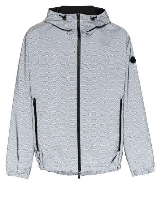 Moncler Gray Sautron Reflective Hooded Jacket for men