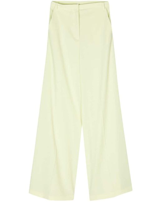 Pantalon ample à plis avant Patrizia Pepe en coloris Yellow