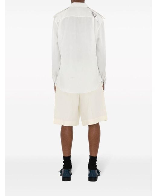 Burberry Shorts aus GG Canvas in White für Herren