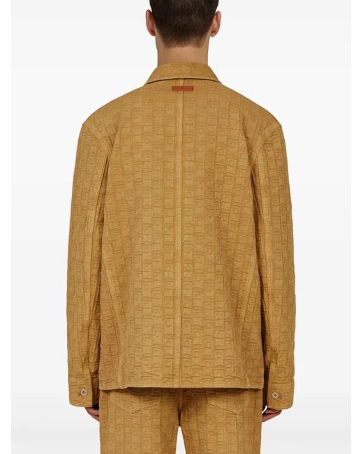 Ferragamo Brown Monogram Shirt for men
