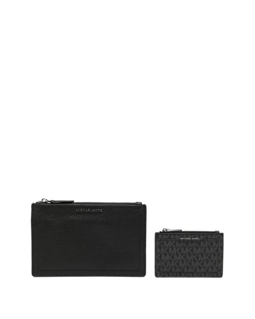 Michael Kors White Hudson Pouch Set for men