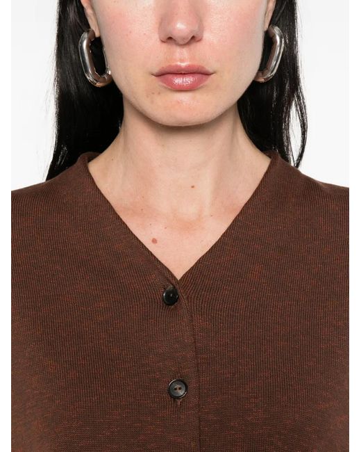 Cordera Brown Button Down Vest