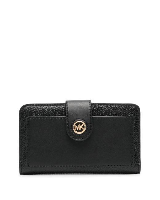 MICHAEL Michael Kors Black Mk Charm Leather Wallet