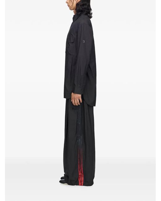 Y-3 Black Gradient 3-Stripes Overshirt
