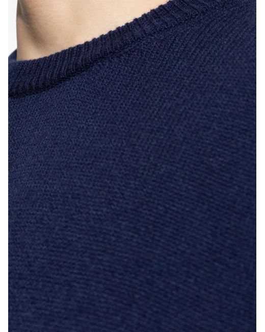 Jil Sander Trui Met Ronde Hals in het Blue voor heren