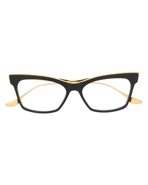 Dita Eyewear Brown Cat-Eye Glass Frames