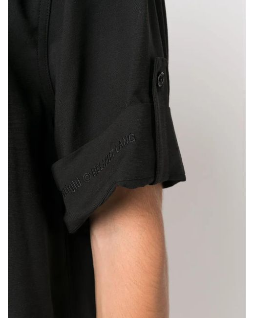 Helmut Lang Black Short-Sleeve Button-Up Shirt for men