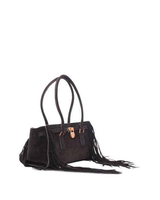 Michael Kors Black Hamilton Shoulder Bag