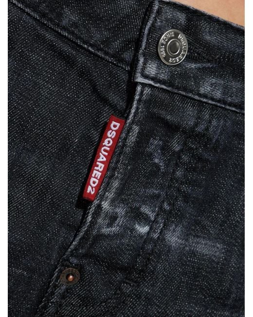 DSquared² Blue Ripped-Detail Jeans