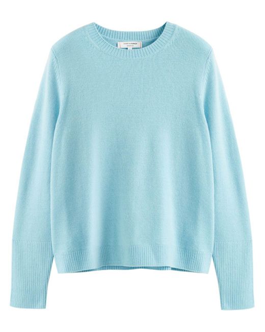 Chinti & Parker Blue The Boxy Cashmere Jumper