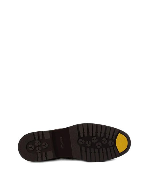 Doucal's Brown Slip-On Suede Loafers for men