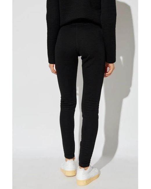 Leggins Con Parche Del Logo Jil Sander de color Black