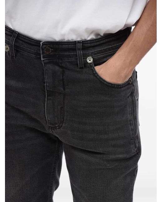 Neil Barrett Black Stone-Washed Skinny Jeans for men