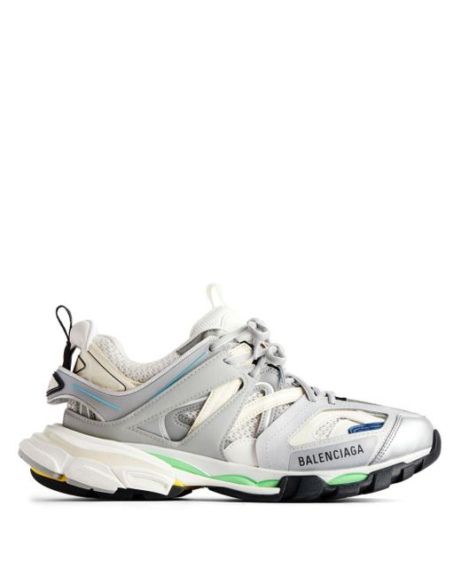 Balenciaga Sneakers Met Vlakken in het White