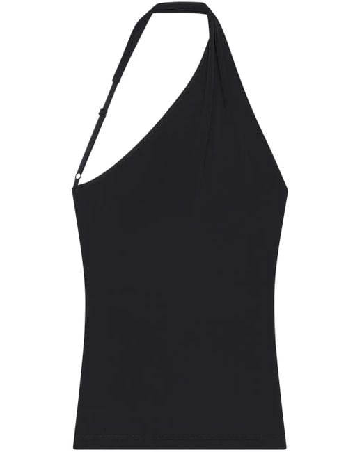 Courreges Black Slash Asymmetric Top