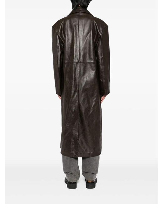 Achilles Ion Gabriel Black All Alone Leather Coat