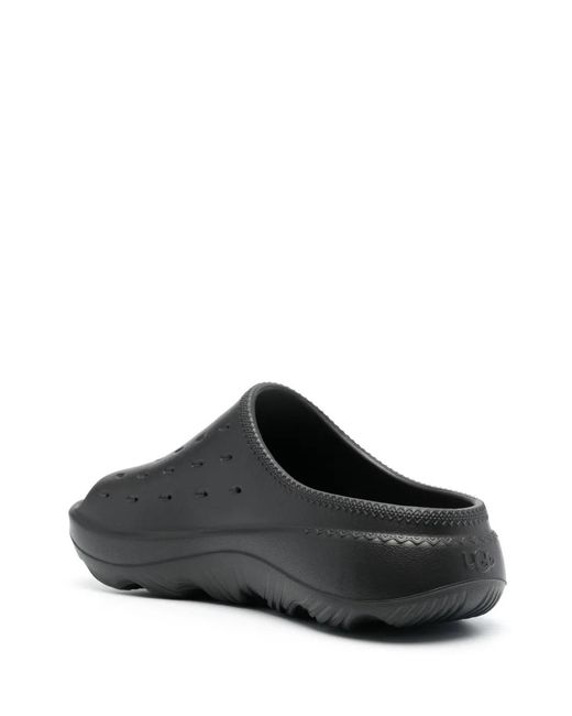 Ugg Gray Slide It Logo-Embossed Sandals for men