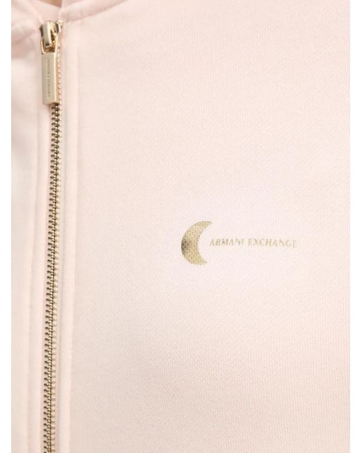 ARMANI EXCHANGE Natural Zip-Up Hoodie