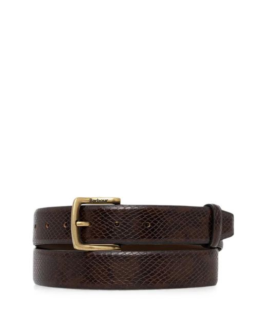 Barbour Brown Ceinture Jaspar En Cuir for men