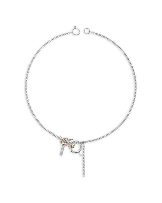 Justine Clenquet White Kris Necklace
