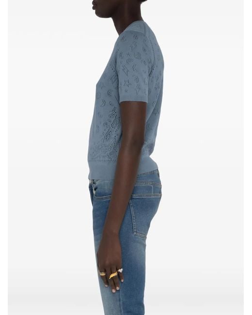 Zadig & Voltaire Blue Dolly Crew-Neck Sweatshirt