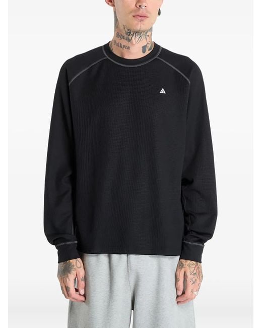 Nike X Acg Chinati T-Shirt Met Lange Mouwen in het Black voor heren