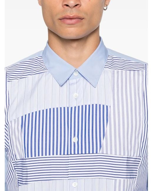 Comme des Garçons Gestreiftes Hemd in White für Herren