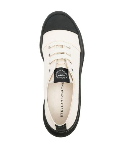 Stella McCartney White Two-tone Platform Sneakers