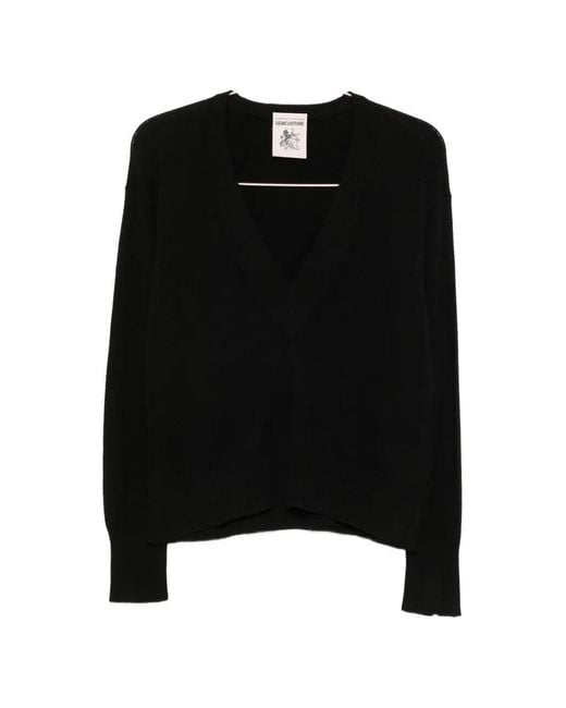 Semicouture Black Bertha Sweater