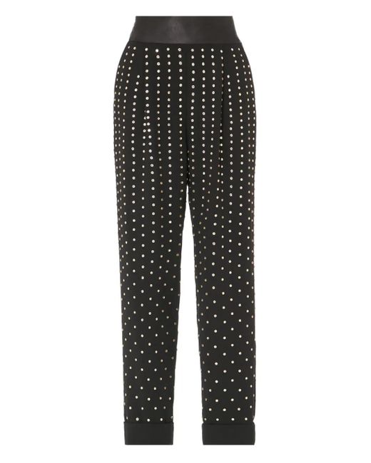 Temperley London Black Alexandrea Embellished Trousers