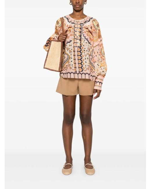 Farm Rio Pink Jaipur Blouse