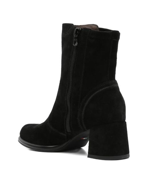 Nero Giardini Black 60Mm Suede Block-Heel Boots