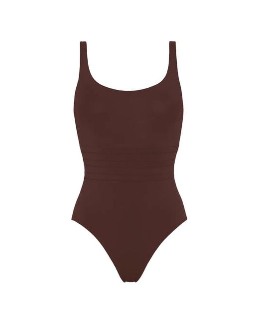 Eres Brown Asia Tank Swimsuit