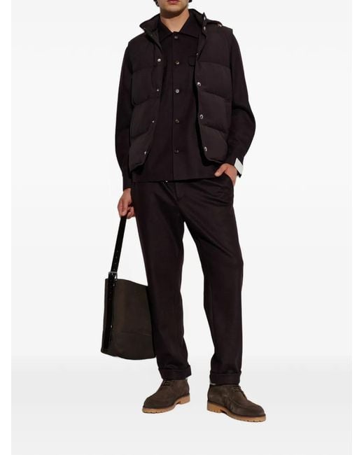 Eleventy Black Suede Lace-Up Ankle Boots for men