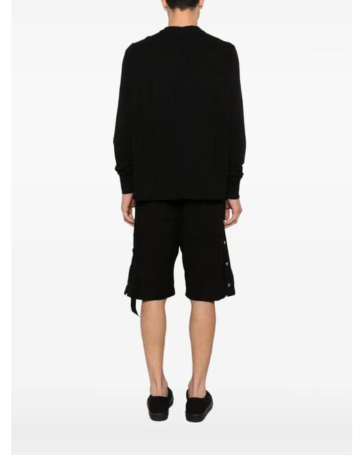 Rick Owens Black Long-Sleeve T-Shirt for men